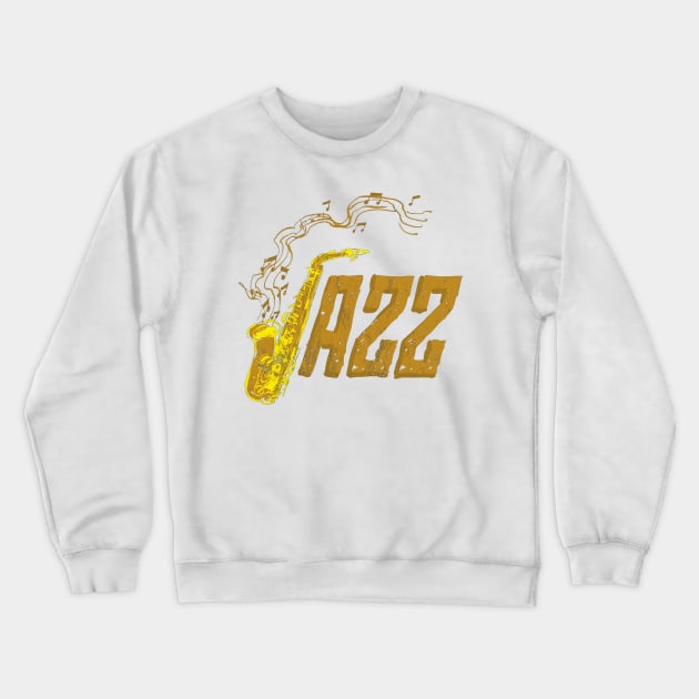 Saxophone Day Jazz Music Band Orchestra Jam Session Crewneck Sweatshirt by tanambos